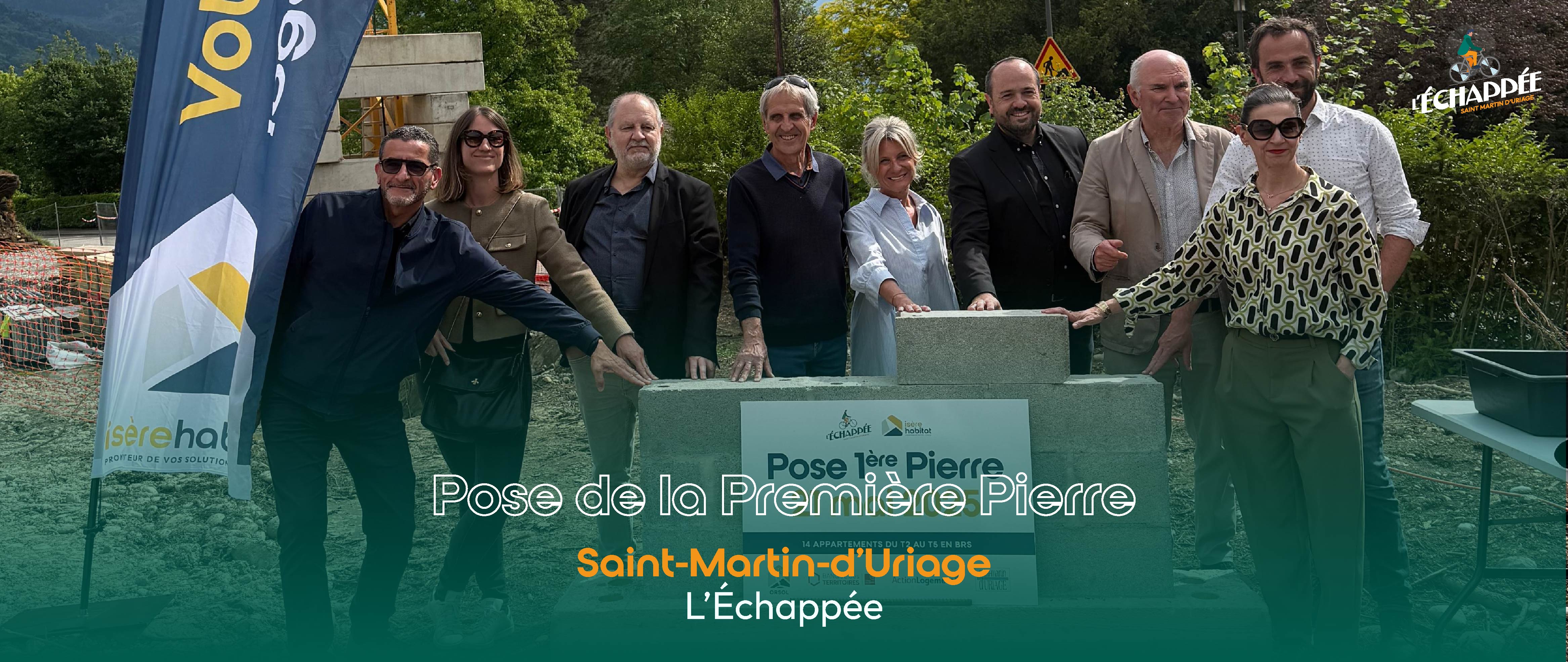 Pose de la première pierre  Saint-Martin-d'Uriage 