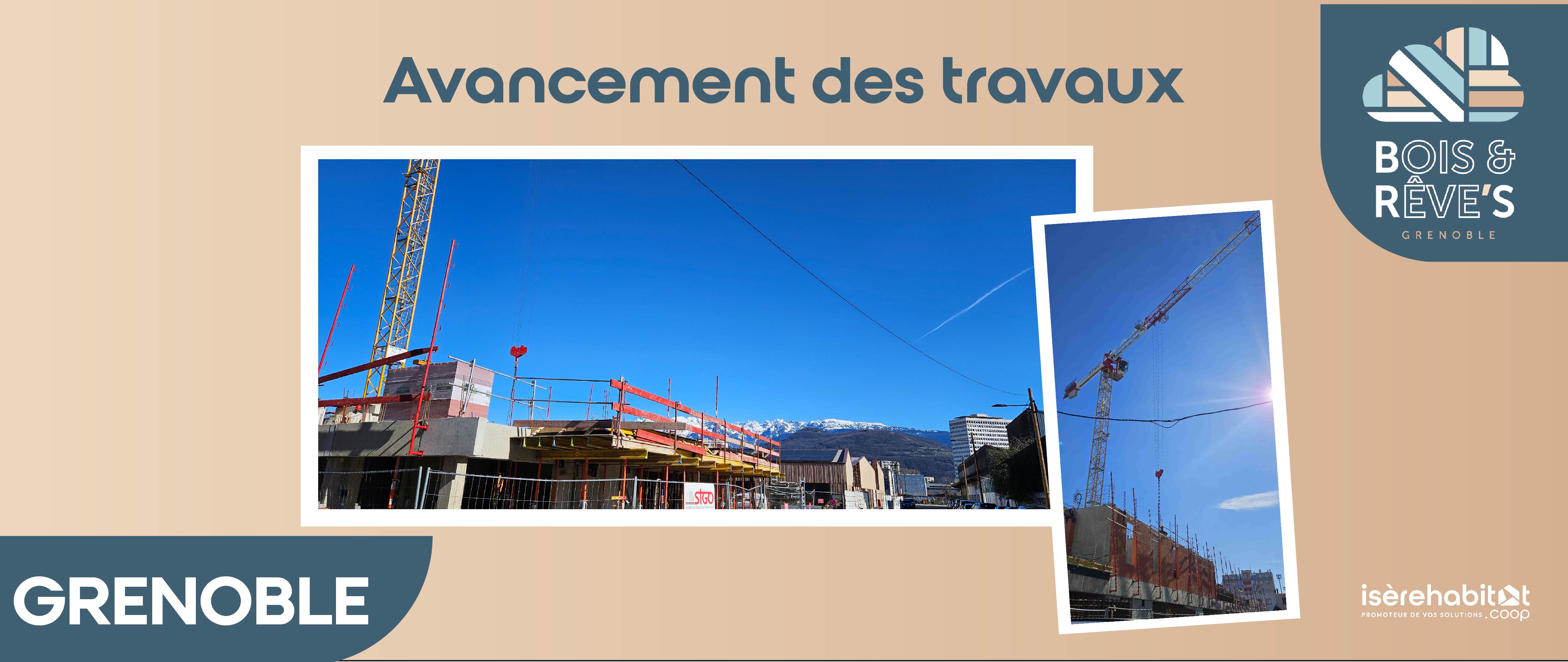 Avancement des travaux à Grenoble 