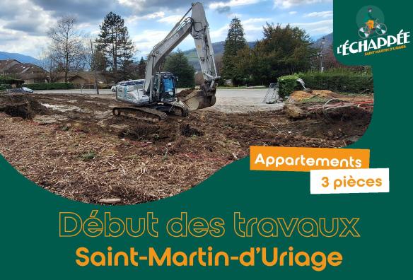 Avancement des travaux à Saint-Martin-d'Uriage 