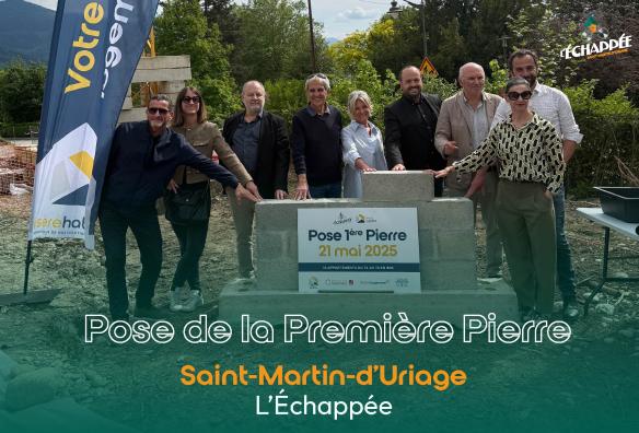 Pose de la première pierre  Saint-Martin-d'Uriage 